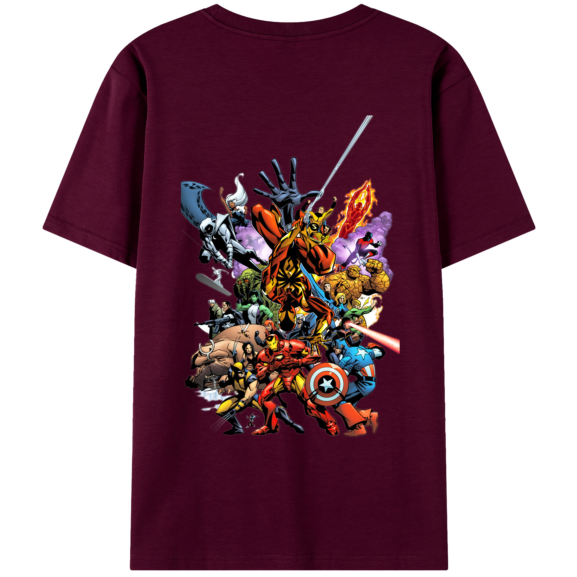 （画像用） アベンジャーズ The Avengers レディース半袖Tシャツ(バックプリント)